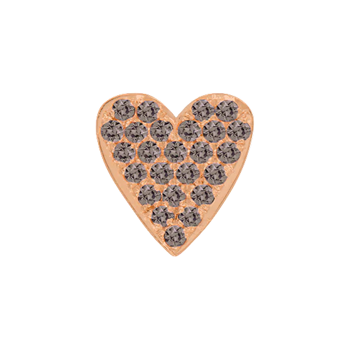 Brown Diamond + 14k Rose Gold Emoji Charm - Image 3