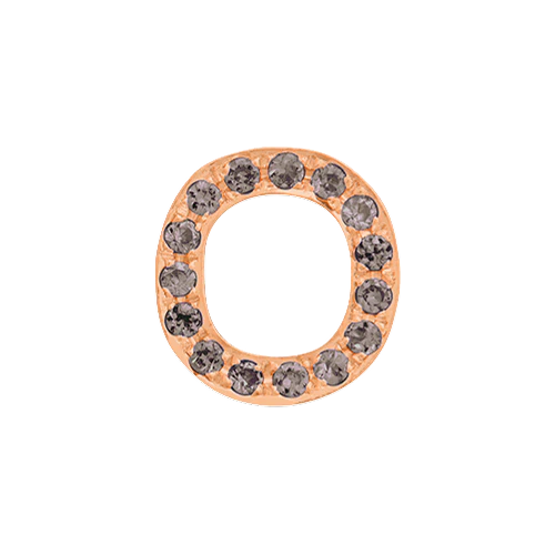 Brown Diamond + 14k Rose Gold Letter Charm - Image 15