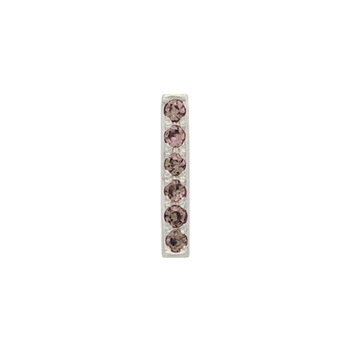 Brown Diamond + 14k White Gold Letter Charm - Image 9