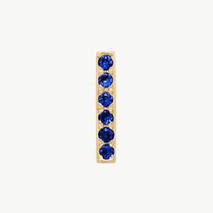Yellow Gold, Blue Sapphire Letter Bead - Image 37