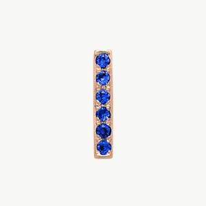 Rose Gold, Blue Sapphire Letter Bead - Image 37