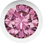 White Gold, Pink Sapphire Letter Bead - Image 2