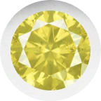 White Gold, Yellow Sapphire Number Bead - Image 2