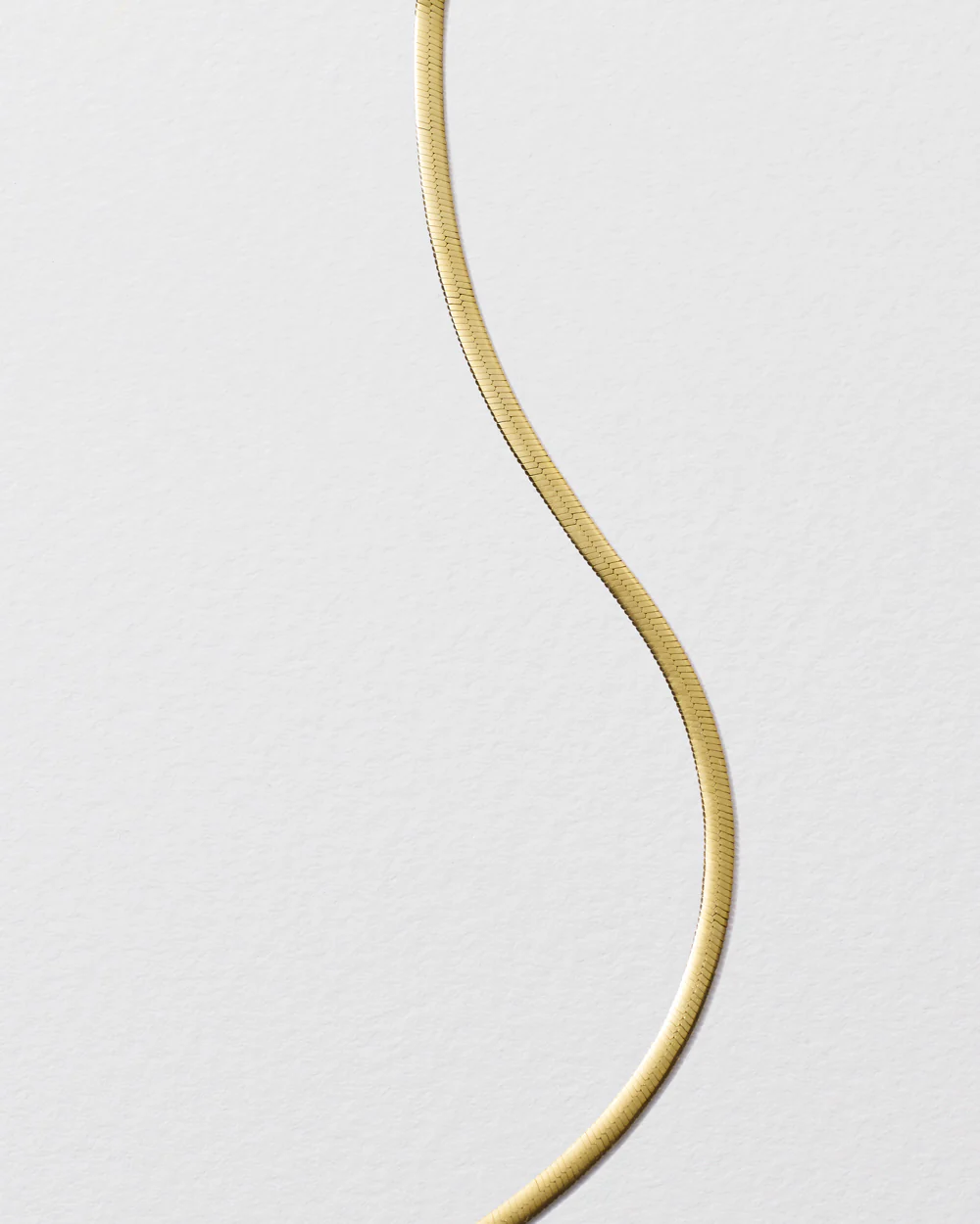 Gold Reversible Snake Chain Necklace - Image 3