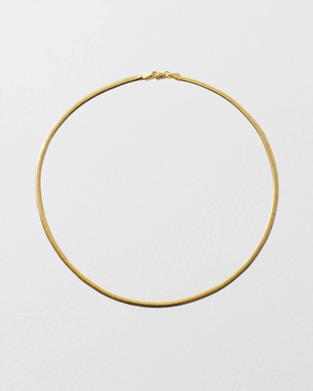 Gold Reversible Snake Chain Necklace - Image 4
