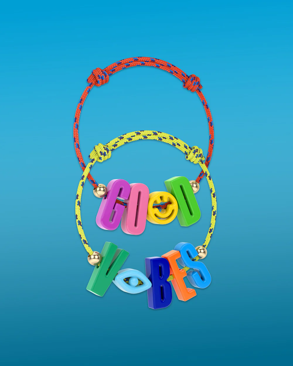 'Good Vibes' Cord Bracelet Set - Image 3