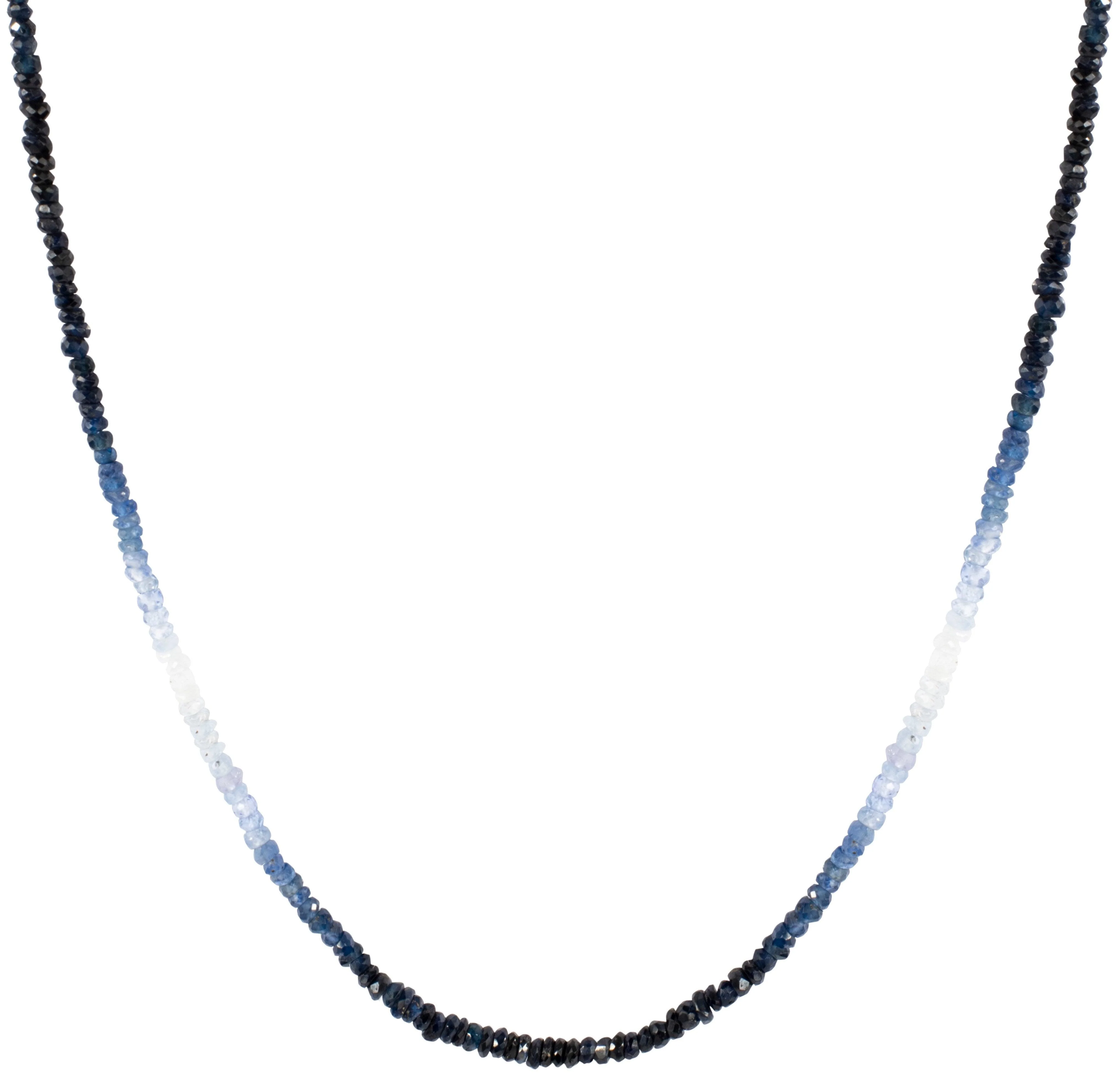 Blue Sapphire Beaded Chain - Image 4