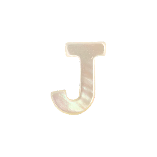 Mother of Pearl Letter Charm - Image 10