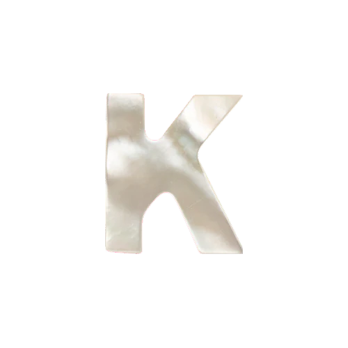 Mother of Pearl Letter Charm - Image 11