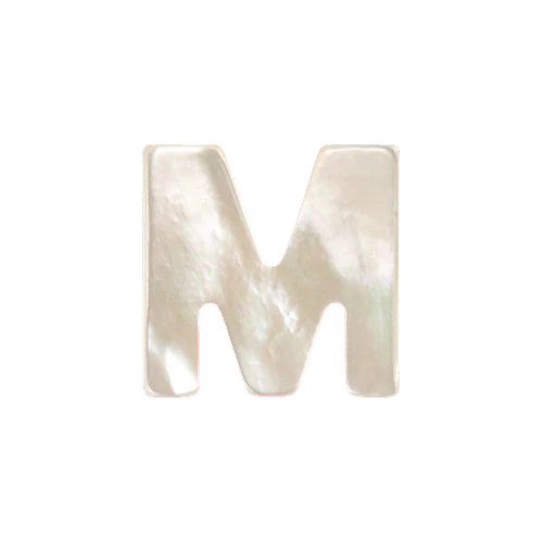 Mother of Pearl Letter Charm - Image 13