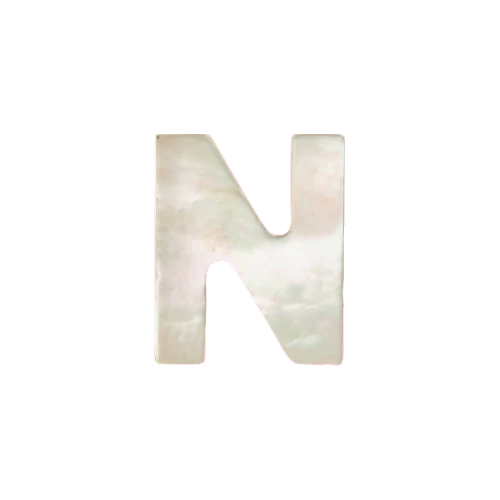 Mother of Pearl Letter Charm - Image 14