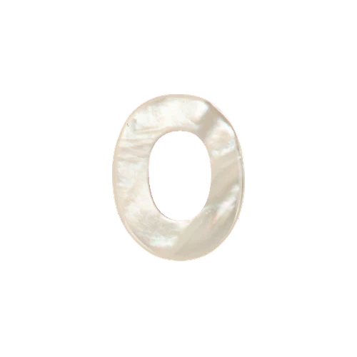 Mother of Pearl Letter Charm - Image 15