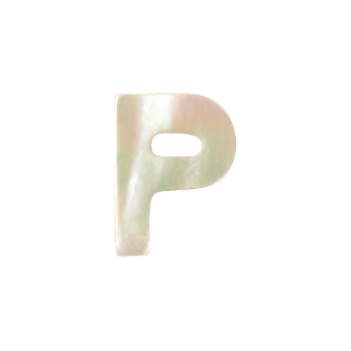 Mother of Pearl Letter Charm - Image 16