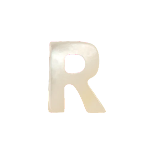 Mother of Pearl Letter Charm - Image 18