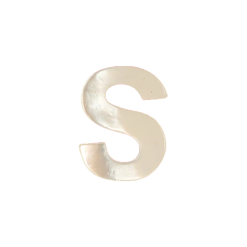 Mother of Pearl Letter Charm - Image 19