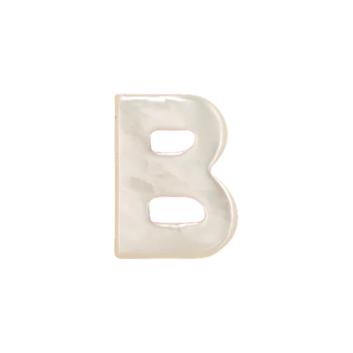 Mother of Pearl Letter Charm - Image 2