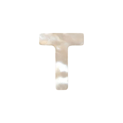 Mother of Pearl Letter Charm - Image 20