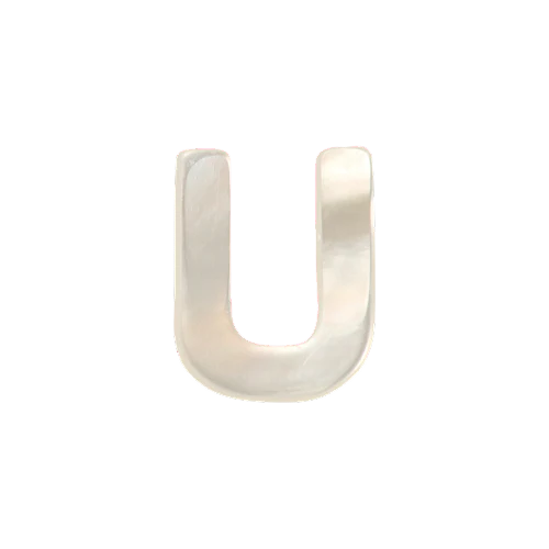 Mother of Pearl Letter Charm - Image 21