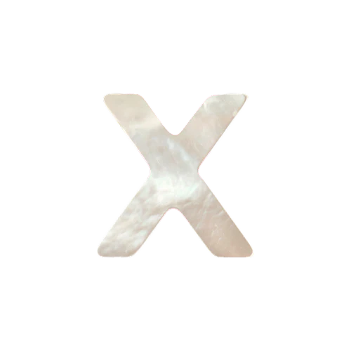 Mother of Pearl Letter Charm - Image 24