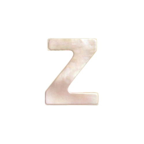 Mother of Pearl Letter Charm - Image 26