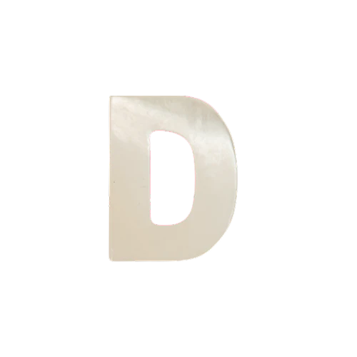 Mother of Pearl Letter Charm - Image 4