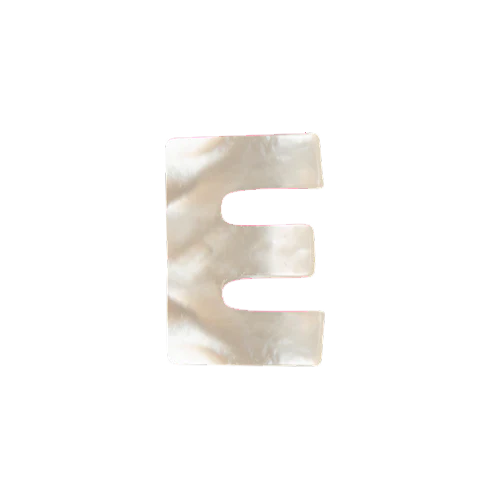 Mother of Pearl Letter Charm - Image 5