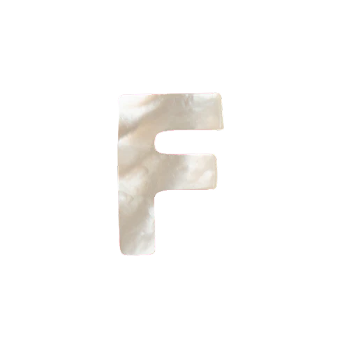 Mother of Pearl Letter Charm - Image 6