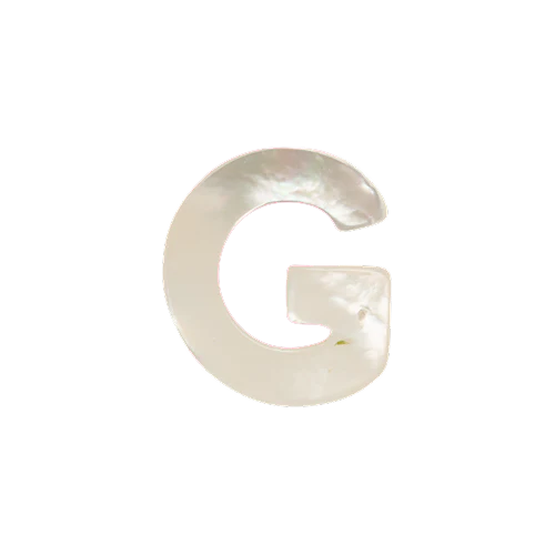 Mother of Pearl Letter Charm - Image 7