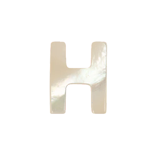 Mother of Pearl Letter Charm - Image 8
