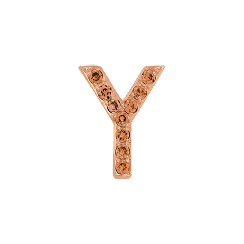 Orange Sapphire + 14k Rose Gold Letter Charm - Image 25