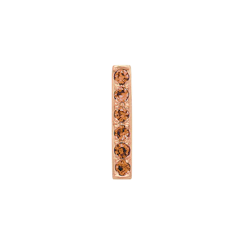 Orange Sapphire + 14k Rose Gold Letter Charm - Image 9