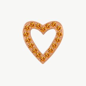 Rose Gold, Orange Sapphire Charm Bead - Image 6