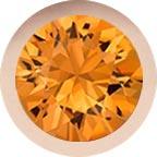 Rose Gold, Orange Sapphire Number Bead - Image 2