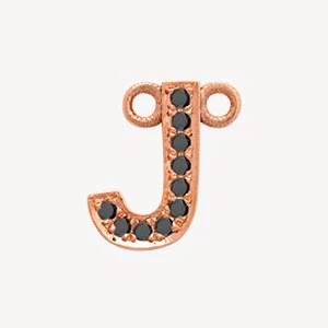 Rose Gold, Black Diamond Letter - Image 33