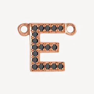 Rose Gold, Black Diamond Letter - Image 35