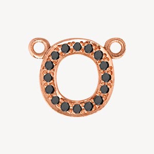 Rose Gold, Black Diamond Letter - Image 44