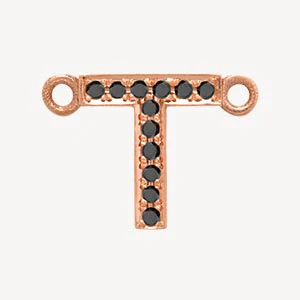 Rose Gold, Black Diamond Letter - Image 49