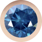 Rose Gold, Blue Diamond Letter Bead - Image 2