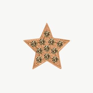 Rose Gold, Brown Diamond Charm Bead - Image 6