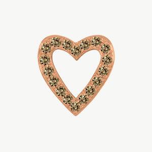 Rose Gold, Brown Diamond Charm Bead - Image 7