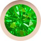 Rose Gold, Green Garnet Number Bead - Image 2