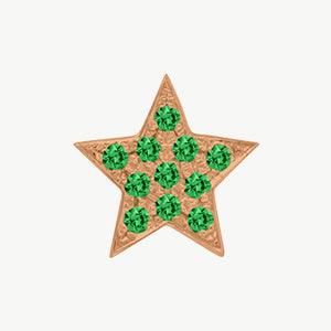 Rose Gold, Green Garnet Charm Bead - Image 6