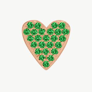 Rose Gold, Green Garnet Charm Bead - Image 8