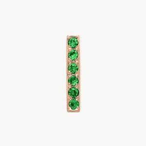 Rose Gold, Green Garnet Letter Bead - Image 37