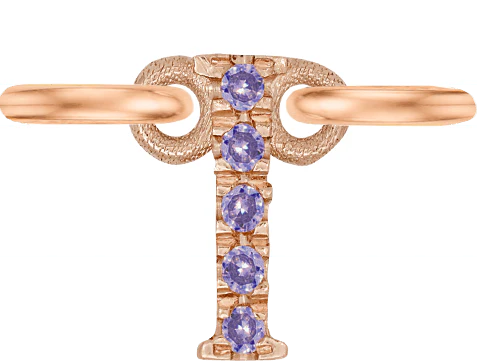 Rose Gold, Lilac Sapphire Letter - Image 11