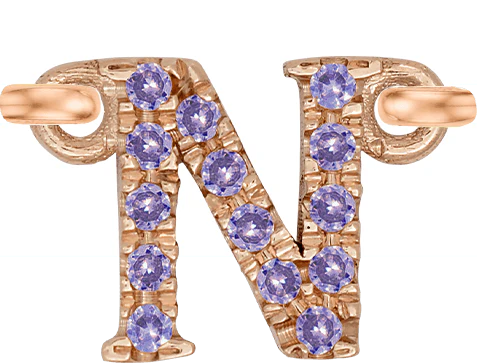 Rose Gold, Lilac Sapphire Letter - Image 16