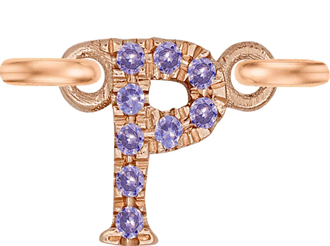 Rose Gold, Lilac Sapphire Letter - Image 18