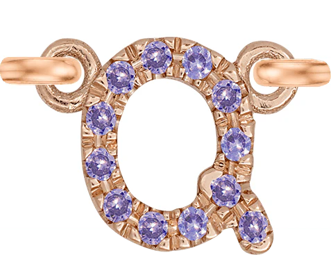 Rose Gold, Lilac Sapphire Letter - Image 19