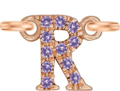 Rose Gold, Lilac Sapphire Letter - Image 20