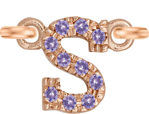 Rose Gold, Lilac Sapphire Letter - Image 21